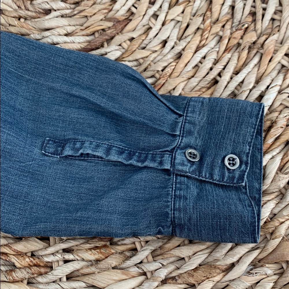 Eileen Fisher Chambray Tencel Shirt Dress - Picture 11 of 15